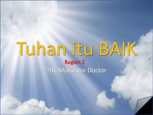 the motivator doctor Agung Kristianto